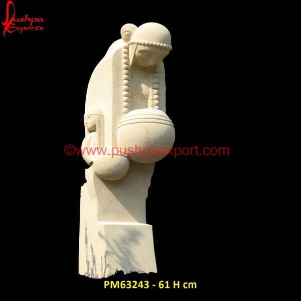 Mint Sandstone Modern Art Statue PM63243 - 61 H cm stone abstract sculpture,modern marble sculpture.jpg