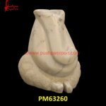 White Stone Ganesha Modern Art Statue