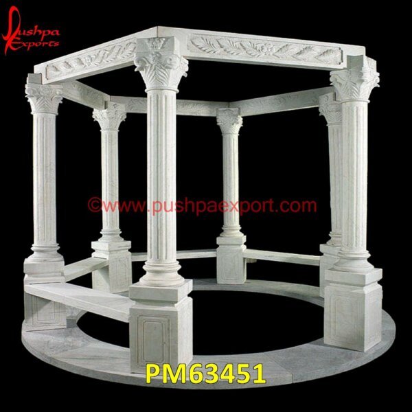 White Marble Pergola With Columns PM63451 abstract grey marble,stone abstract sculpture,modern marble sculpture,stone modern art,stone abstract art,pink marble abstract art,modern stone art,modern marble wall art,modern ma.jpg