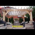 Sandstone Pergola With Pillar For Frontyard