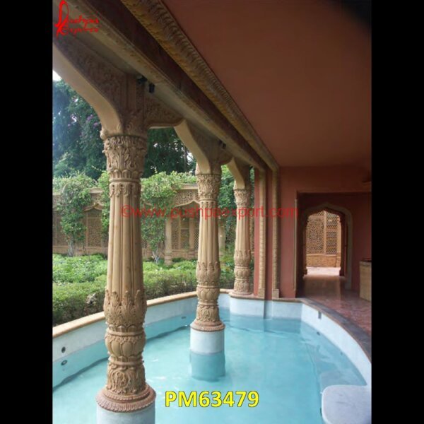 Sandstone Pillar PM63479 sandstone pillar,stacked stone columns,stacked stone pillars,stone for pillars,stone gate pillars,stone porch columns,stone porch pillars,veneer stone columns,ancient stone pillar,.jpg