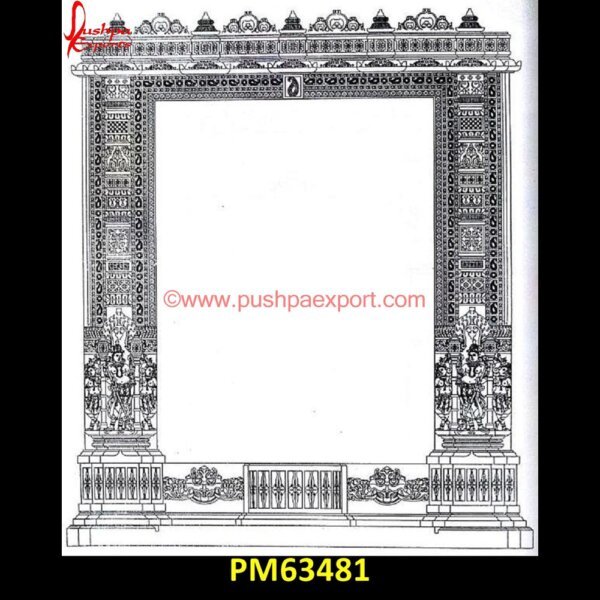 Tiny Carving Work Entrance Of Stone PM63481 stacked stone pillars,stone for pillars,stone gate pillars,stone porch columns,stone porch pillars,veneer stone columns,ancient stone pillar,black granite pillar,black marble pilla.jpg