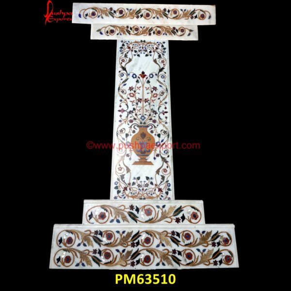 Marble Inlay Pillar PM63510 large stone columns,large stone pillars,limestone gate pillars,making stone columns,marble column pillars,marble gate pillar,marble pillar design,marble pillar for mandir,marble pi.jpg