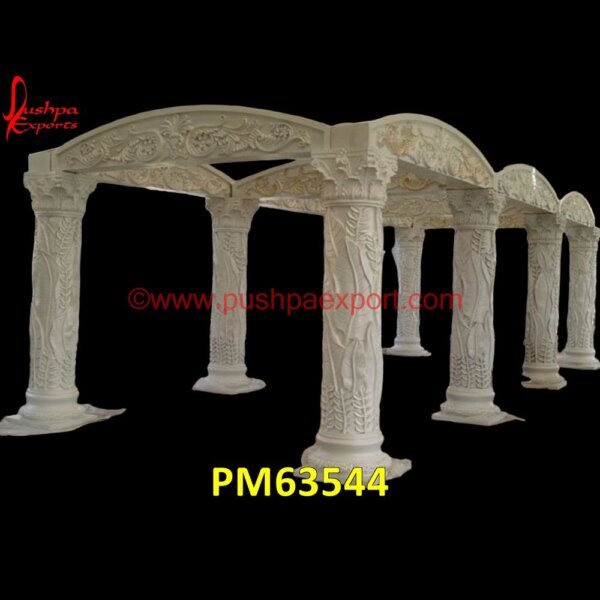 Carved White Marble Column PM63544 sandstone pillar,stacked stone columns,stacked stone pillars,stone for pillars,stone gate pillars,stone porch columns,stone porch pillars,veneer stone columns,ancient stone pillar,.jpg