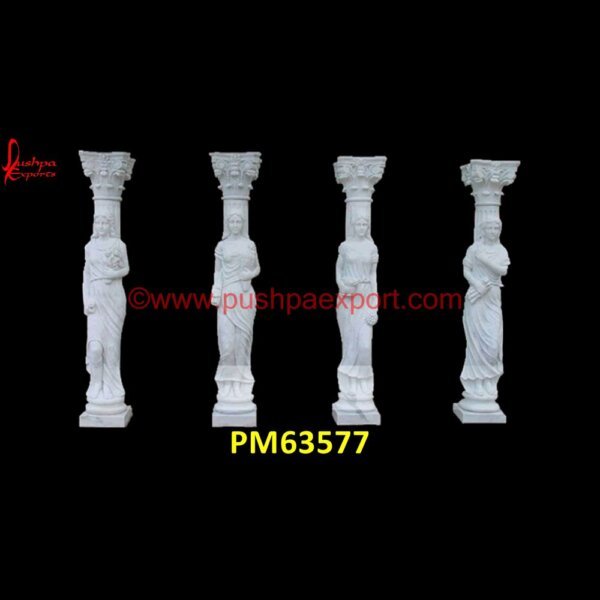 Statue Carved White Marble Pillar PM63577 limestone gate pillars,making stone columns,marble column pillars,marble gate pillar,marble pillar design,marble pillar for mandir,marble pillar texture,marble pillars for temple,m.jpg