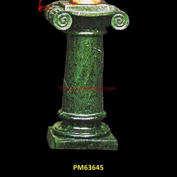 Green Marble Round Pillar PM63645 marble pillar design,marble pillar for mandir,marble pillar texture,marble pillars for temple,marble railing pillar,marble roman columns,marble stone pillar,natural stone column,na.jpg