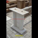 Natural White Marble Railing Pillar