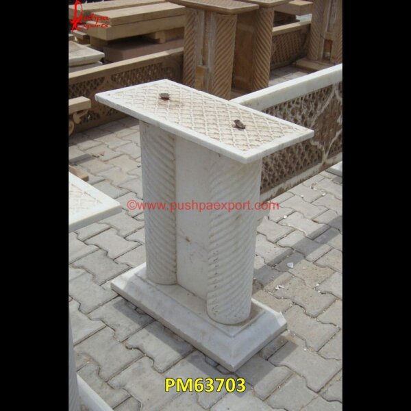 Natural White Marble Railing Pillar PM63703 limestone gate pillars,making stone columns,marble column pillars,marble gate pillar,marble pillar design,marble pillar for mandir,marble pillar texture,marble pillars for temple,m.jpg