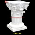 Natural White Marble Stone Column