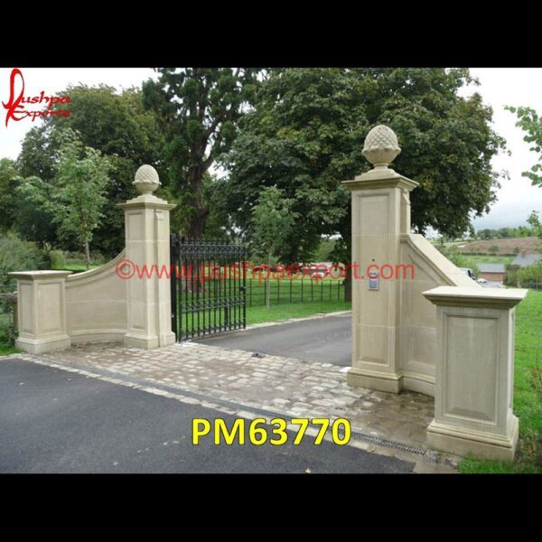 Antique Sandstone Entrance PM63770 marble pillar texture,marble pillars for temple,marble railing pillar,marble roman columns,marble stone pillar,natural stone column,natural stone pillar caps,outdoor stone columns,.jpg