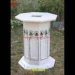 Natural White Marble Column