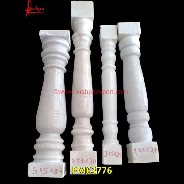 Column Of Natural White Marble PM63776 natural stone pillar caps,outdoor stone columns,patio stone pillars,porch stone pillars,round stone columns,round stone pillars,sandstone columns,sandstone gate pillars,slate stone.jpg