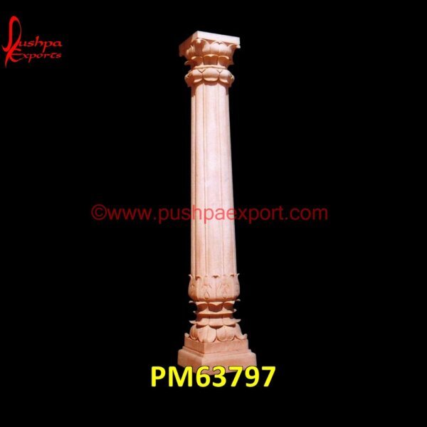 Flower Design Carved Column PM63797 stacked stone columns,stacked stone pillars,stone for pillars,stone gate pillars,stone porch columns,stone porch pillars,veneer stone columns,ancient stone pillar,black granite pil.jpg