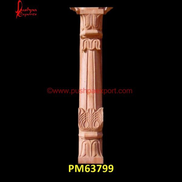 Carving Of Flower Design Sandstone Column PM63799 stone for pillars,stone gate pillars,stone porch columns,stone porch pillars,veneer stone columns,ancient stone pillar,black granite pillar,black marble pillar,black stone pillar,c.jpg