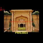 Carving Arch Entrance Of Sandstone