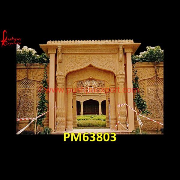 Carving Arch Entrance Of Sandstone PM63803 veneer stone columns,ancient stone pillar,black granite pillar,black marble pillar,black stone pillar,carved stone columns,carved stone pillars,cast stone pillars,decorative stone.jpg