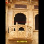 Yellow Sandstone Arch And Railing