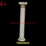 Round Grey Stone Pillar