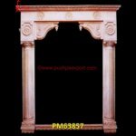 White Marble Stone Carved Arch