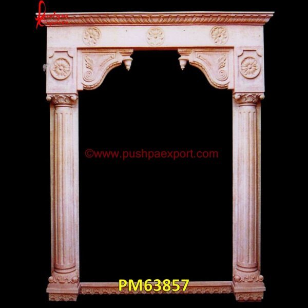 White Marble Stone Carved Arch PM63857 limestone pillars,marble pillar,natural stone pillars,sandstone pillar,stacked stone columns,stacked stone pillars,stone for pillars,stone gate pillars,stone porch columns,stone po.jpg