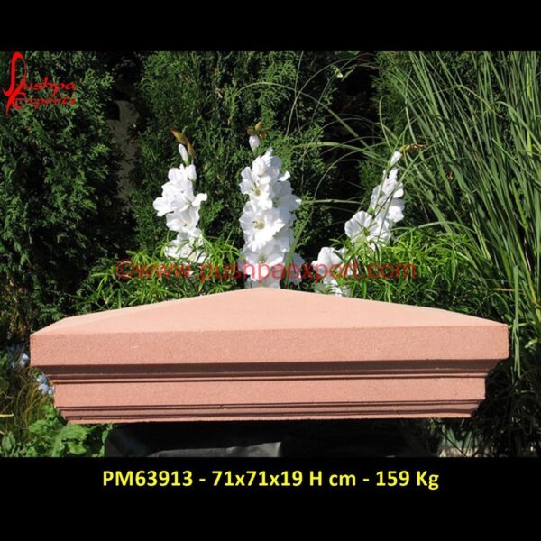 Sandstone Figurine Base PM63913 - 71x71x19 H cm - 159 Kg stone pillar,granite pillar,limestone pillars,marble pillar,natural stone pillars,sandstone pillar,stacked stone columns.jpg