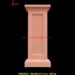 Red Sandstone Statue Base