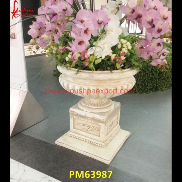 Patio Stone Outdoor Planter PM63987 large stone flower pots,large stone pots,large stone urn,large white stone planters,limestone planters and pots,modern stone planters,natural stone plant pots,pink marble urn,round.jpg