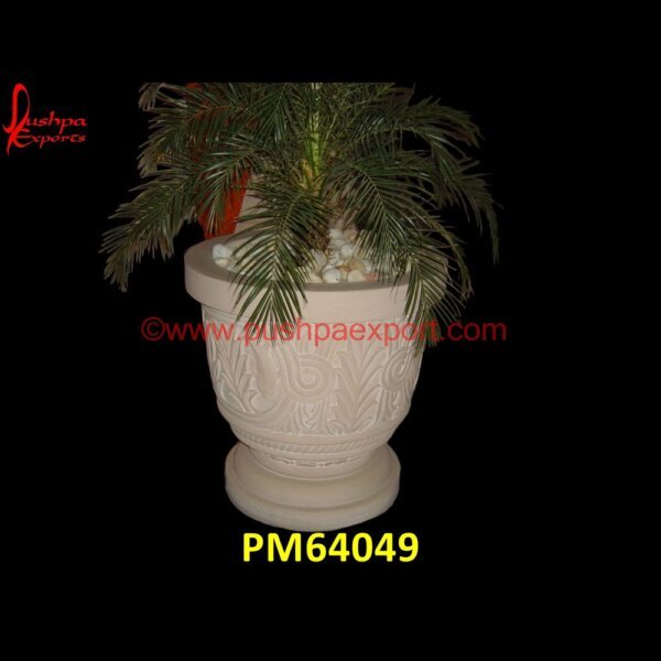 Sandstone Indoor Planter PM64049 granite stone pots,large natural stone planters,limestone planter,marble flower pot,marble planter,marble pot,natural stone planters,river rock planters,sandstone planters,stone bo.jpg