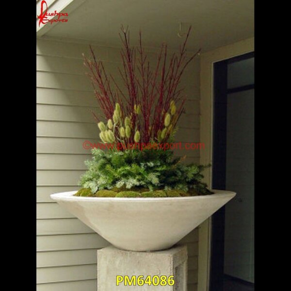 Marble Balcony Planter PM64086 stone outdoor planter,stone plant pot,stone rectangular planter,stone urns planters,tall stone planters,travertine planter,unique stone planters,unique stone urns,white marble urn,.jpg