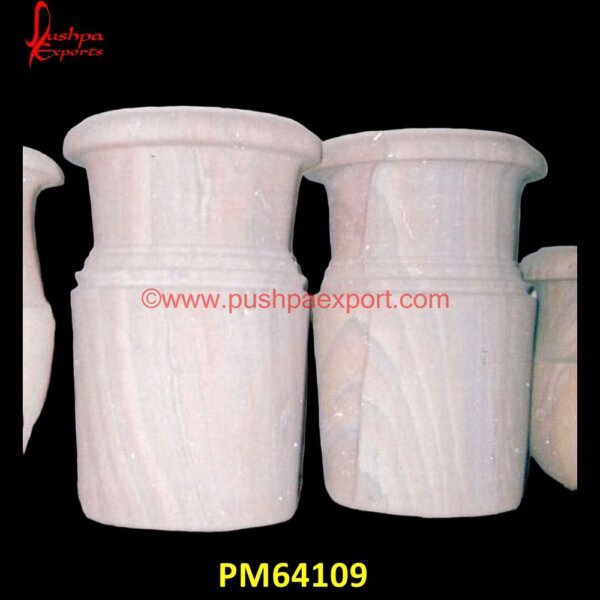 Sandstone Outdoor Garden Planter PM64109 limestone planters and pots,modern stone planters,natural stone plant pots,pink marble urn,round stone planter,small marble urn,small stone urn,square stone planters,stone flower p.jpg