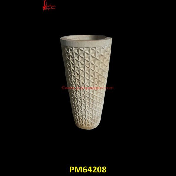 Carved Stone Planter PM64208 pink marble urn,round stone planter,small marble urn,small stone urn,square stone planters,stone flower planters,stone garden pots,stone outdoor pots,stone patio planters,stone pla.jpg