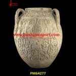 Traditional Art Carved Stone Planter