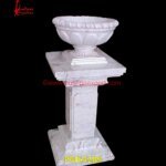 Design Carved White Marble Planter