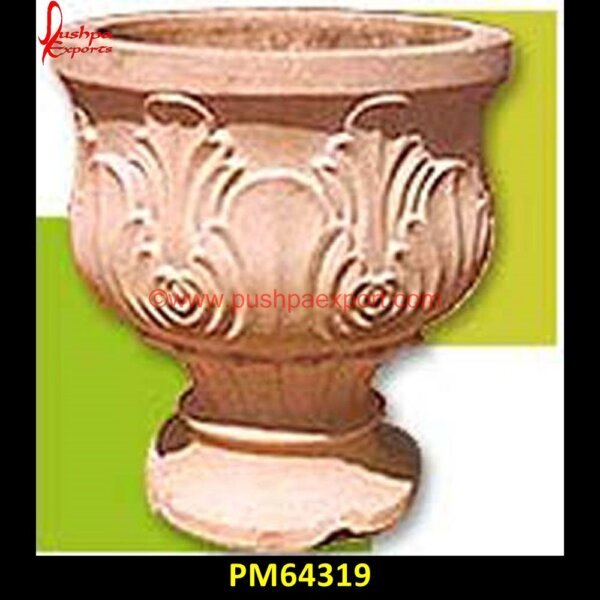 Carved Natural Pink Stone Planter PM64319 grey stone planter,indoor stone planter,large outdoor stone planters,large stone flower pots,large stone pots,large stone urn,large white stone planters,limestone planters and pots.jpg