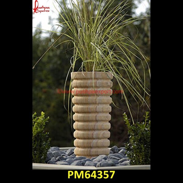 Ring Over Ring Shape Sandstone Planter PM64357 stone bowl planter,stone flower pots,stone garden planters,stone outdoor planter,stone plant pot,stone rectangular planter,stone urns planters,tall stone planters,travertine plante.jpg