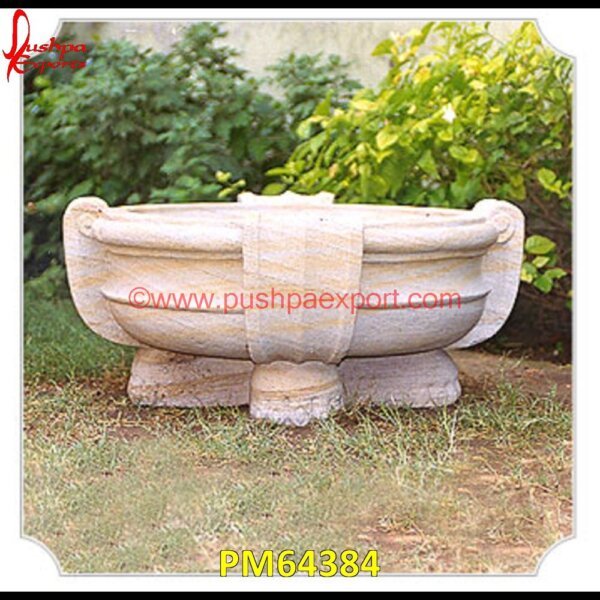 Rainbow Sandstone Outdoor Plant Holder PM64384 green marble urn,grey stone planter,indoor stone planter,large outdoor stone planters,large stone flower pots,large stone pots,large stone urn,large white stone planters,limestone.jpg