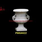 White Stone Frontyard Garden Planter