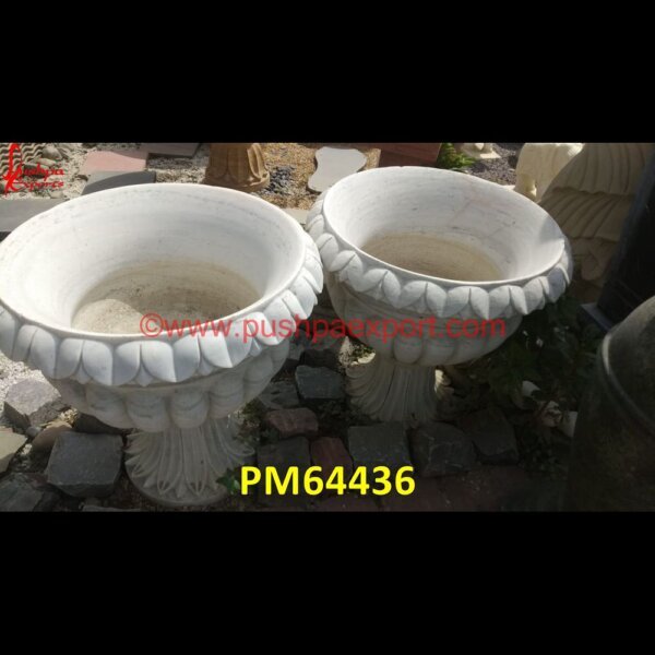 White Marble Stone Frontyard Planter PM64436 stone garden planters,stone outdoor planter,stone plant pot,stone rectangular planter,stone urns planters,tall stone planters,travertine planter,unique stone planters,unique stone.jpg