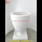 White Marble Beautiful Flower Pot