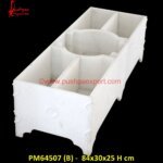 White Marble Handcarved Outdoor Planter