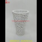 Jali Design Carved Marble Planter