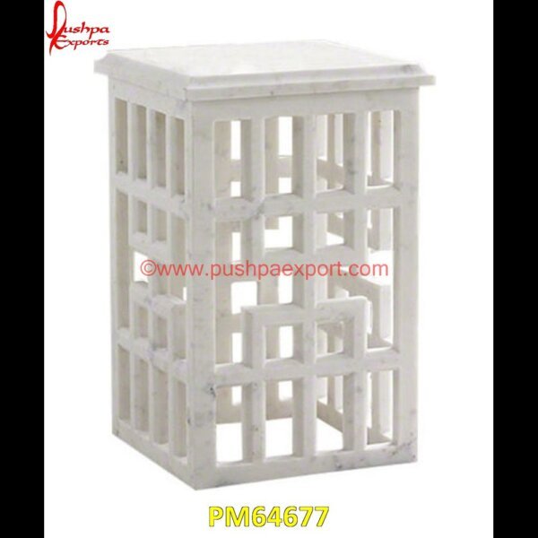 White Marble Stone Stool PM64677 white stone in stool,white marble chowki,marble stool table,marble vanity stool,stone outdoor stool,marble stool side table,black marble stool,white stone stool,marble stool,white.jpg