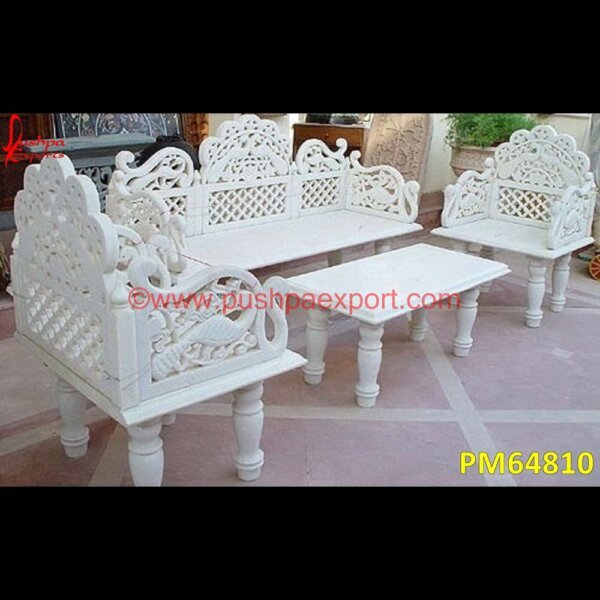 White Marble Sofa With Table PM64810 marble sofa set,marble sofa side table,marble table for sofa,modern garden lounge sets,modern patio couch,modern patio sofa set,outdoor corner sofa set,patio dining sofa set,patio.jpg