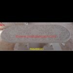 Design Carved White Marble Dining Table