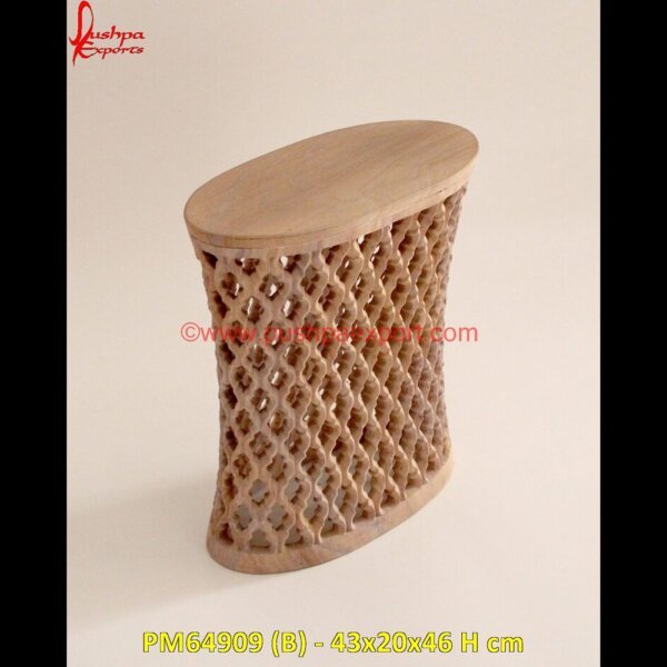 PM64909 (B) - 43x20x46 H cm white stone in stool,white marble chowki,marble stool table,marble vanity stool,stone outdoor stool,marble stool side.jpg