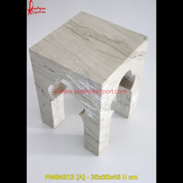 Italian Stone Stool PM64913 (A) - 30x30x46 H cm stone outdoor stool,marble stool side table,black marble stool,white stone stool,marble stool,white stone in stool.jpg