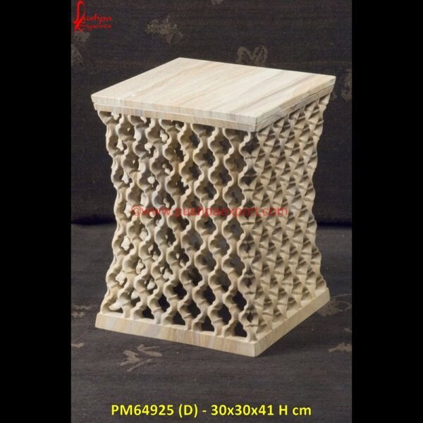 PM64925 (D) - 30x30x41 H cm marble vanity stool,stone outdoor stool,marble stool side table,black marble stool,white stone stool,marble stool.jpg