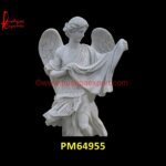 Handcarved Natural Stone Angel Statue