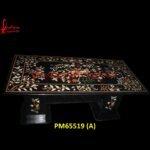 Inlay Black Marble Dining Table