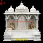 Natural White Marble Mandir For Home